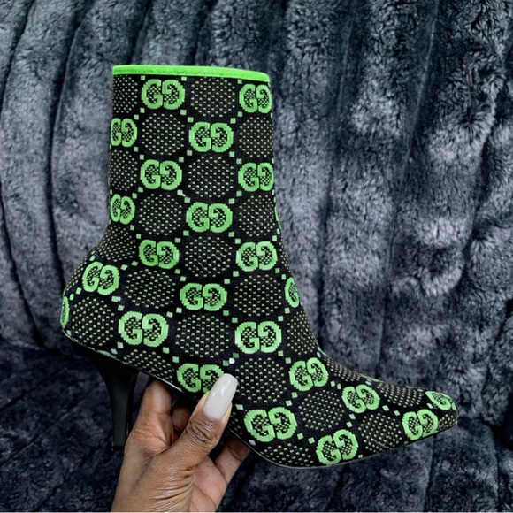 Gucci Printed Sock Booties